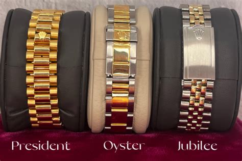 types of rolex bands